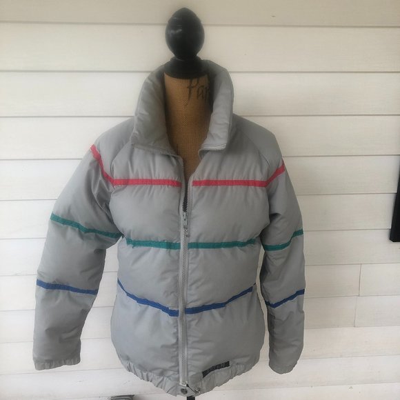 Vintage/retro puffy down ski jacket - Picture 1 of 6